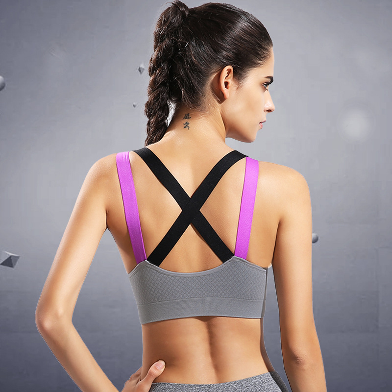 SZ60052-3 Фитнес-йога Push Up спортивный бюстгальтер для женщин тренажерный зал работает мягкая майка